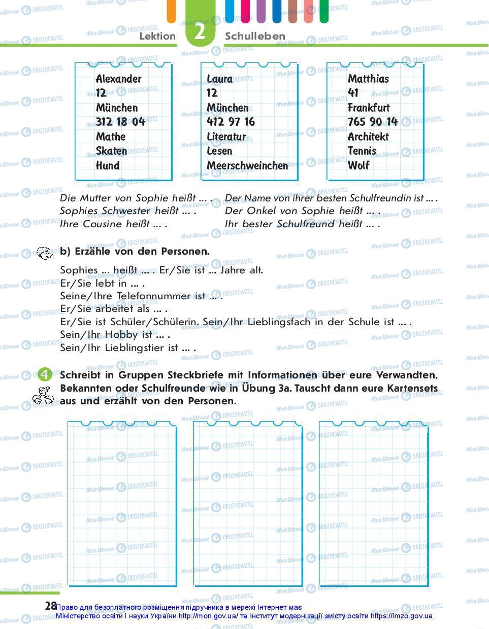 Підручники Німецька мова 7 клас сторінка 28