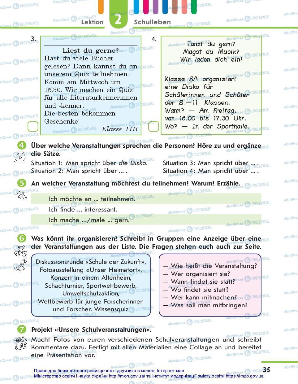 Учебники Немецкий язык 7 класс страница 35