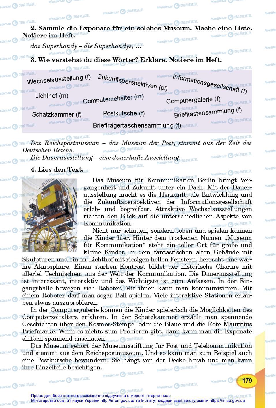 Підручники Німецька мова 7 клас сторінка 179