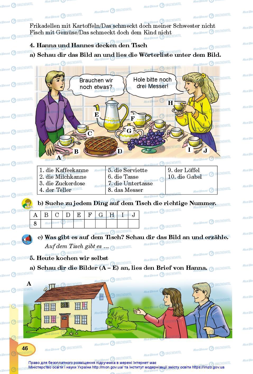 Підручники Німецька мова 7 клас сторінка 46