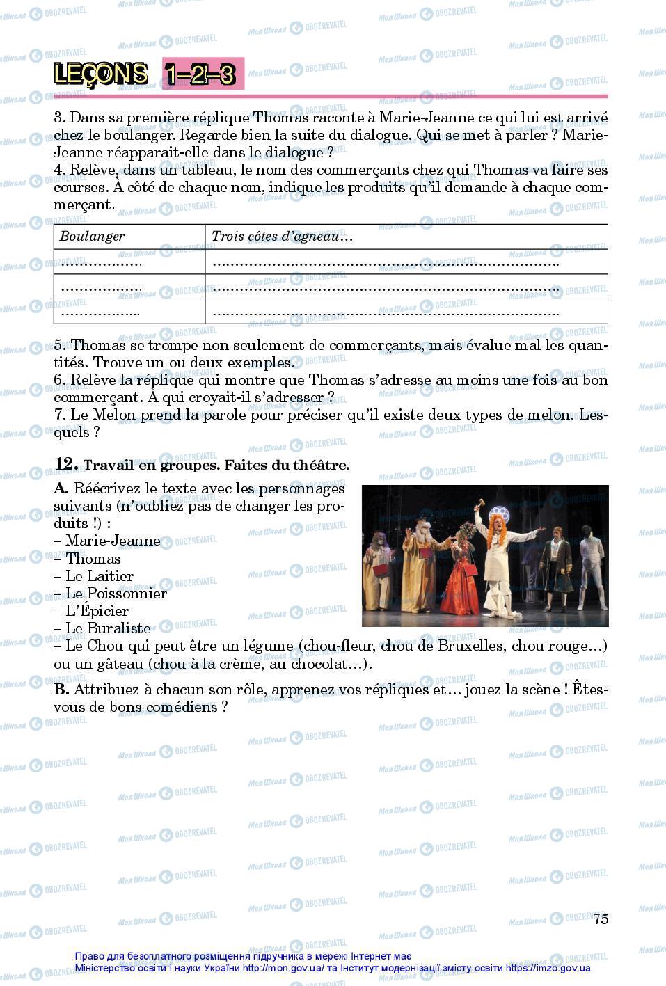Учебники Французский язык 7 класс страница 75