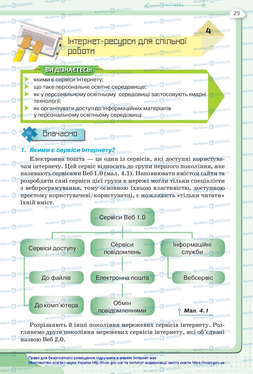 Підручники Інформатика 7 клас сторінка 29