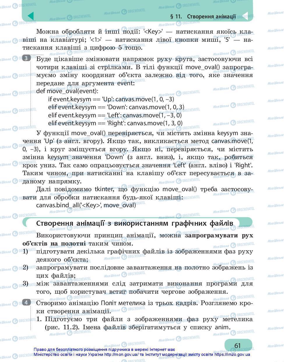 Підручники Інформатика 7 клас сторінка 61