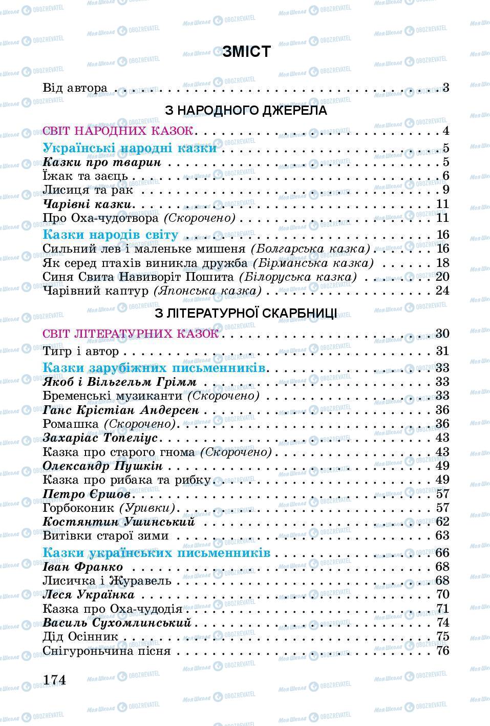 Підручники Українська література 3 клас сторінка 174