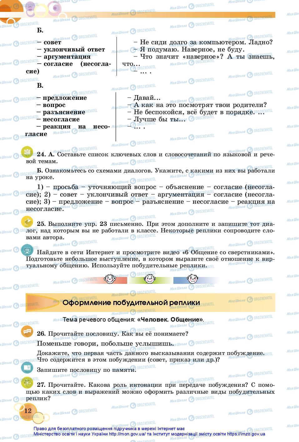 Учебники Русский язык 7 класс страница 12