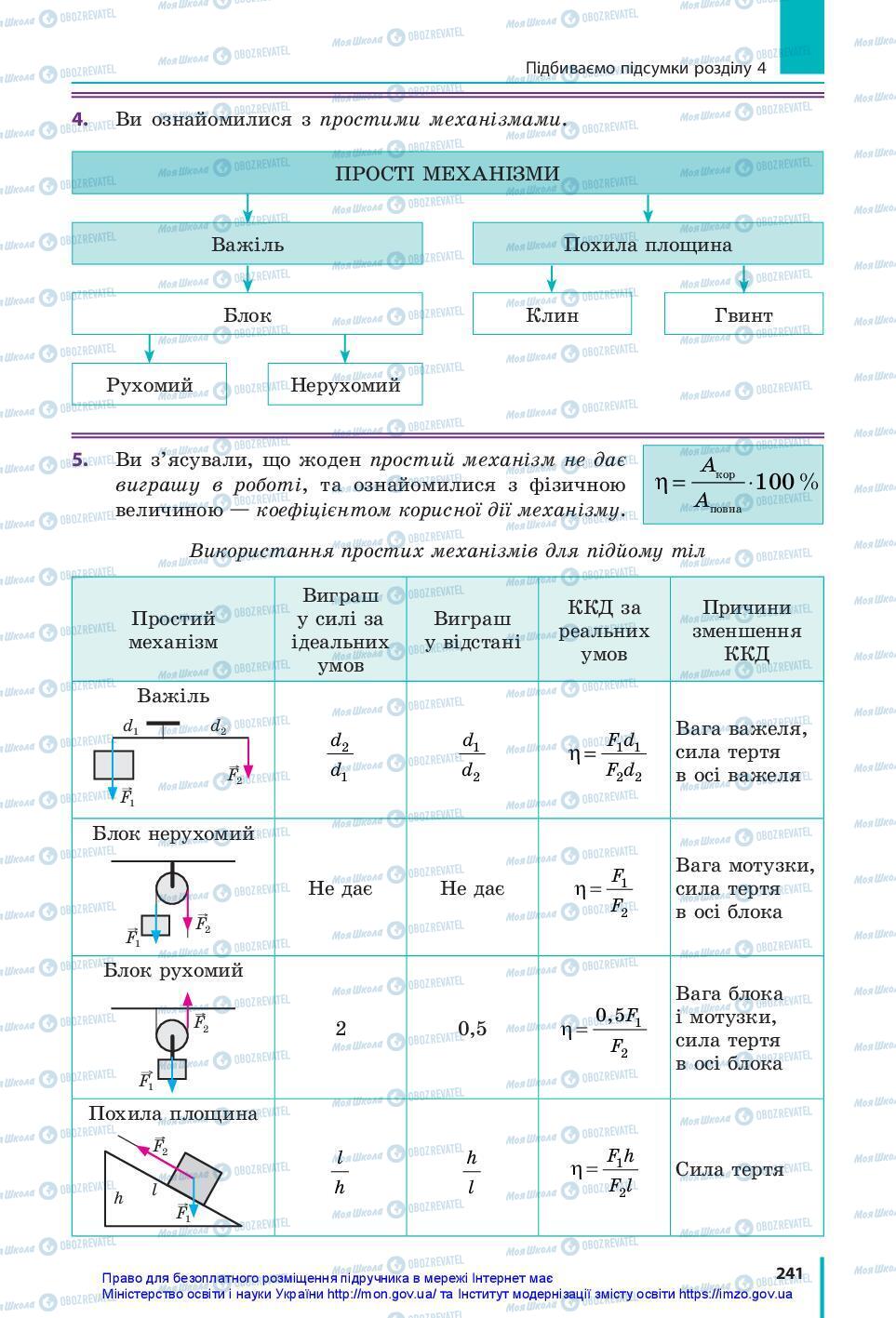 Учебники Физика 7 класс страница 241