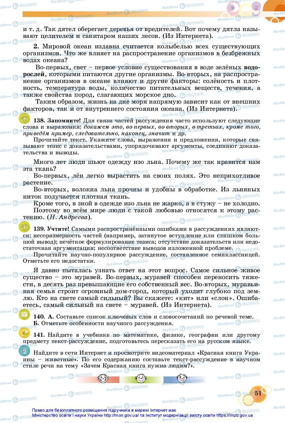 Учебники Русский язык 7 класс страница 51