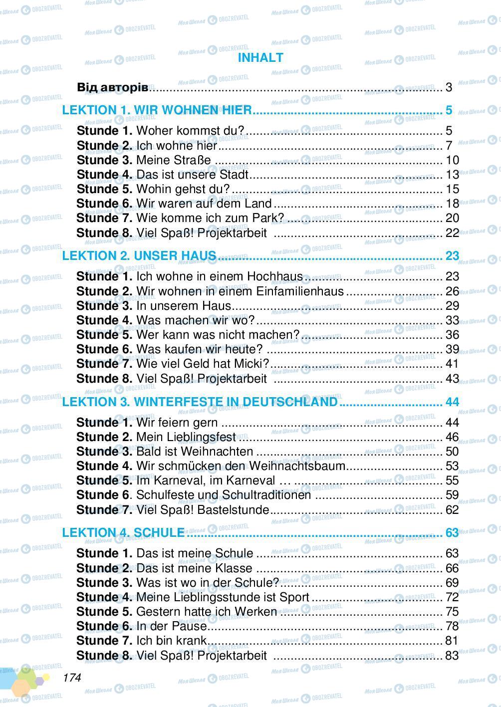 Підручники Німецька мова 4 клас сторінка 174