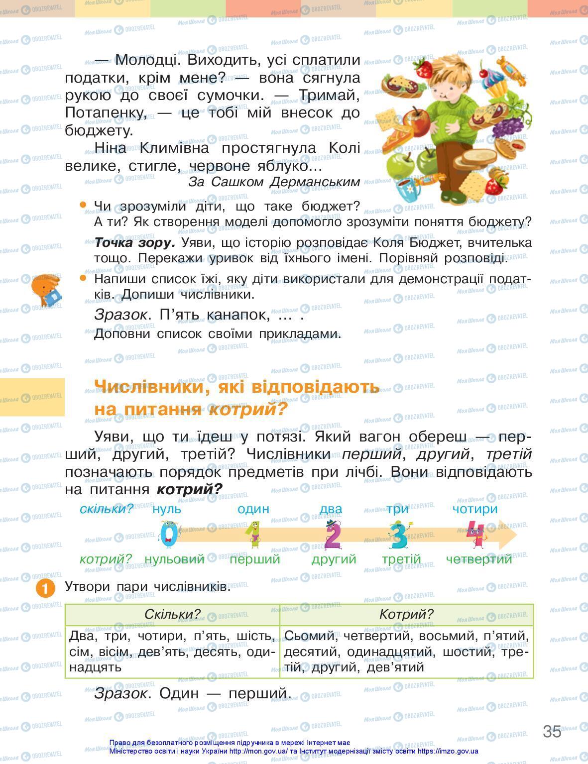 Підручники Українська мова 3 клас сторінка 35