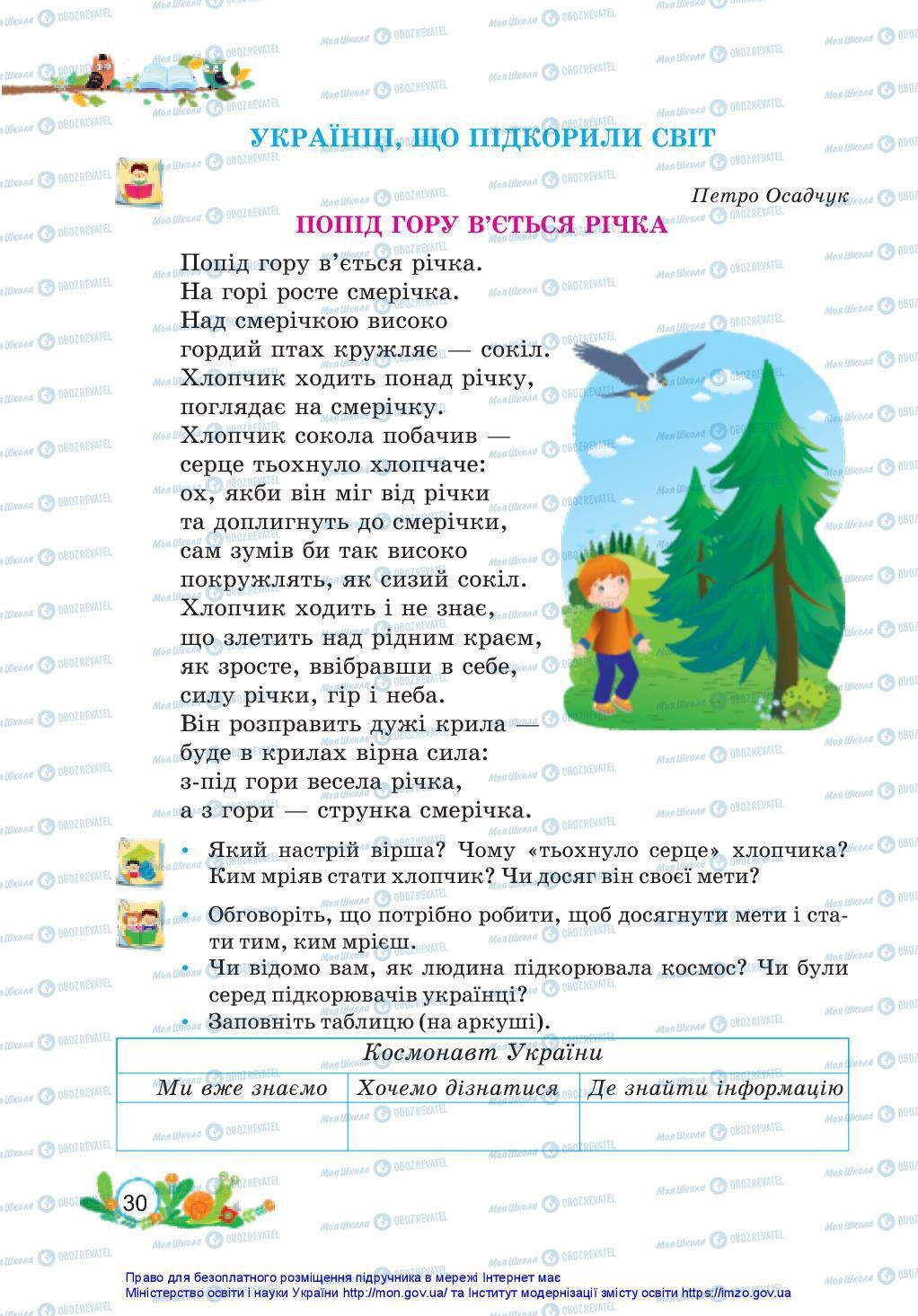 Підручники Українська мова 3 клас сторінка 30