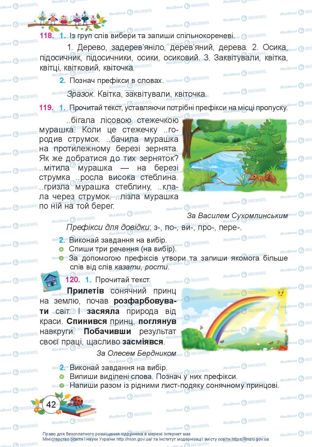 Підручники Українська мова 3 клас сторінка 42