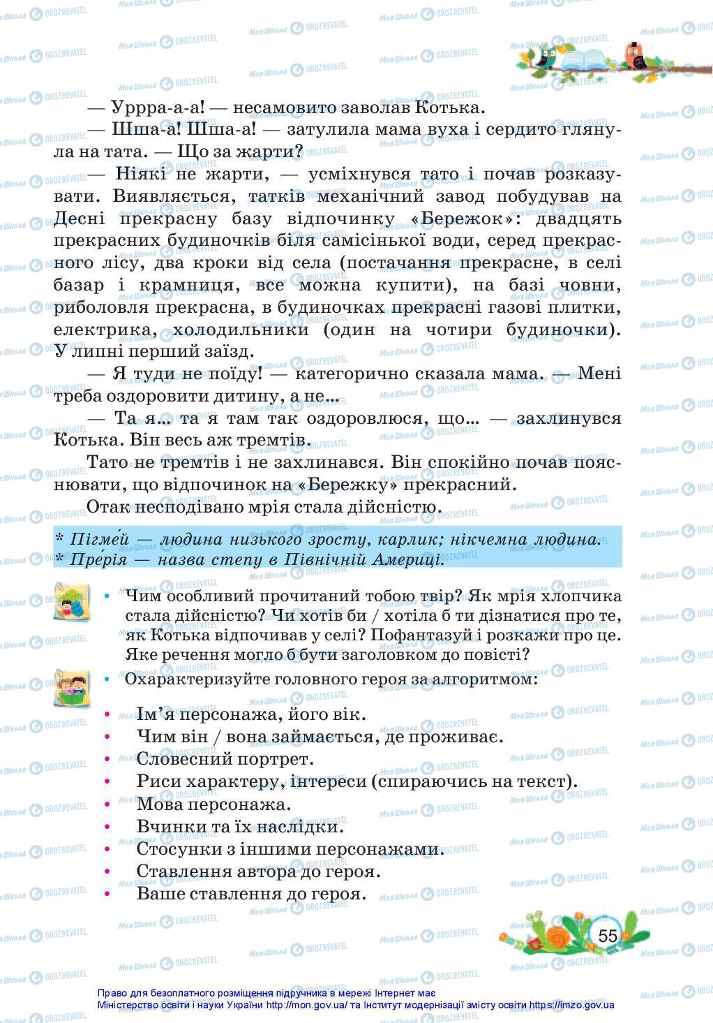 Учебники Укр мова 3 класс страница 55