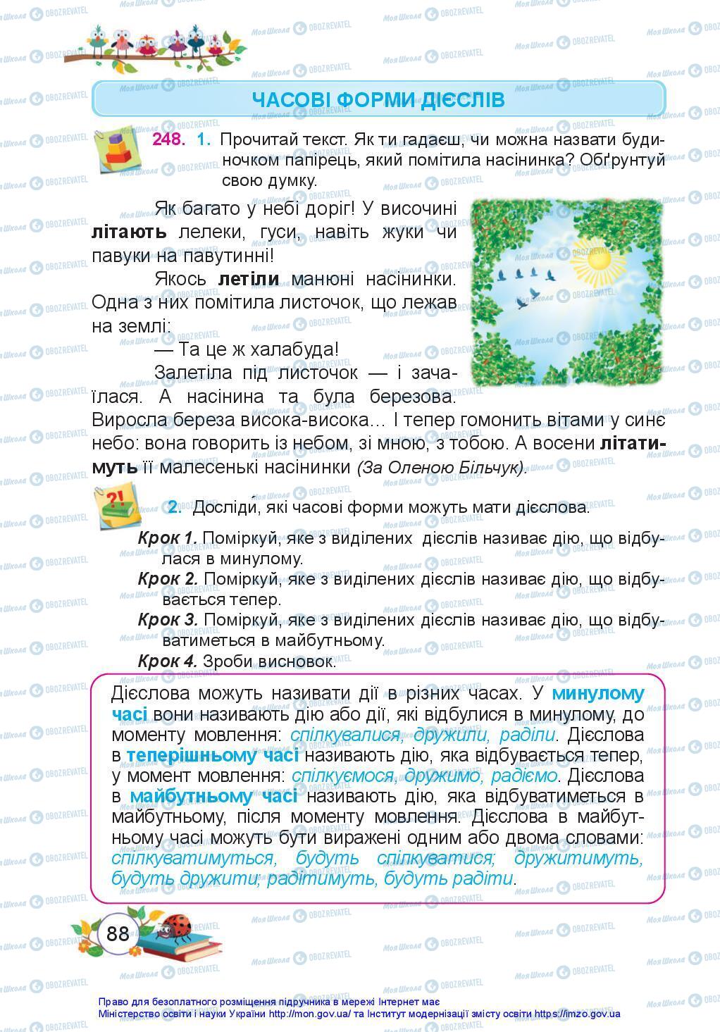 Учебники Укр мова 3 класс страница 88