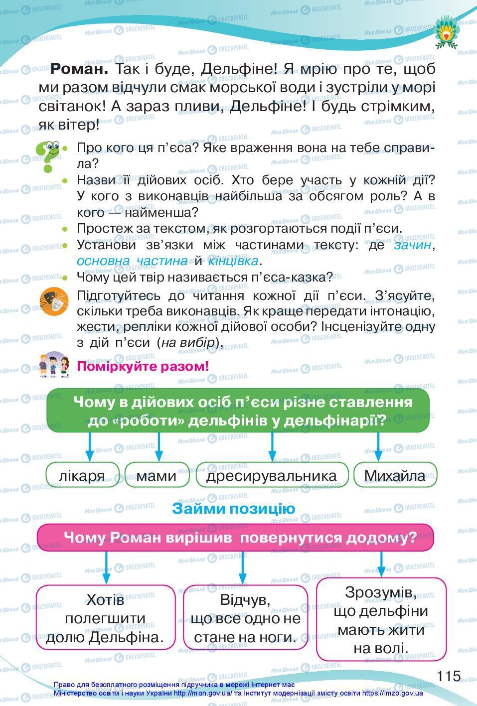 Підручники Українська мова 3 клас сторінка 115