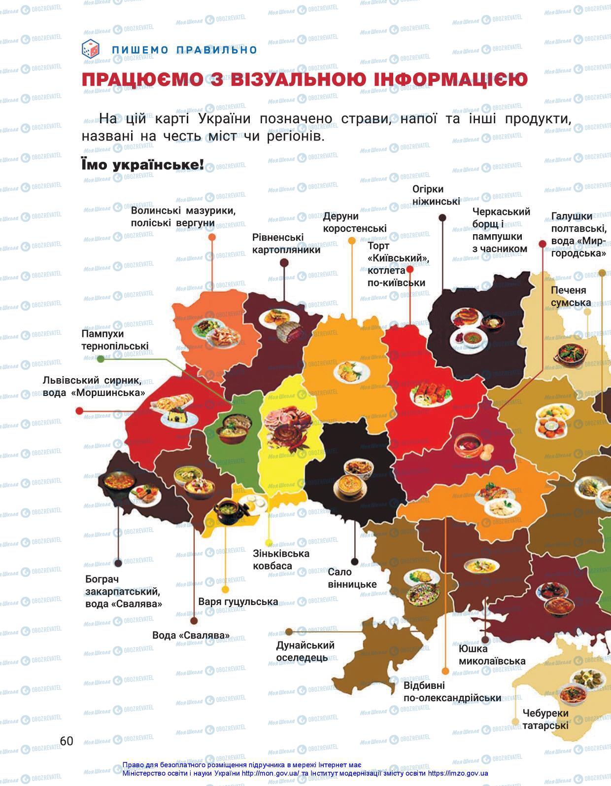 Підручники Українська мова 3 клас сторінка 60