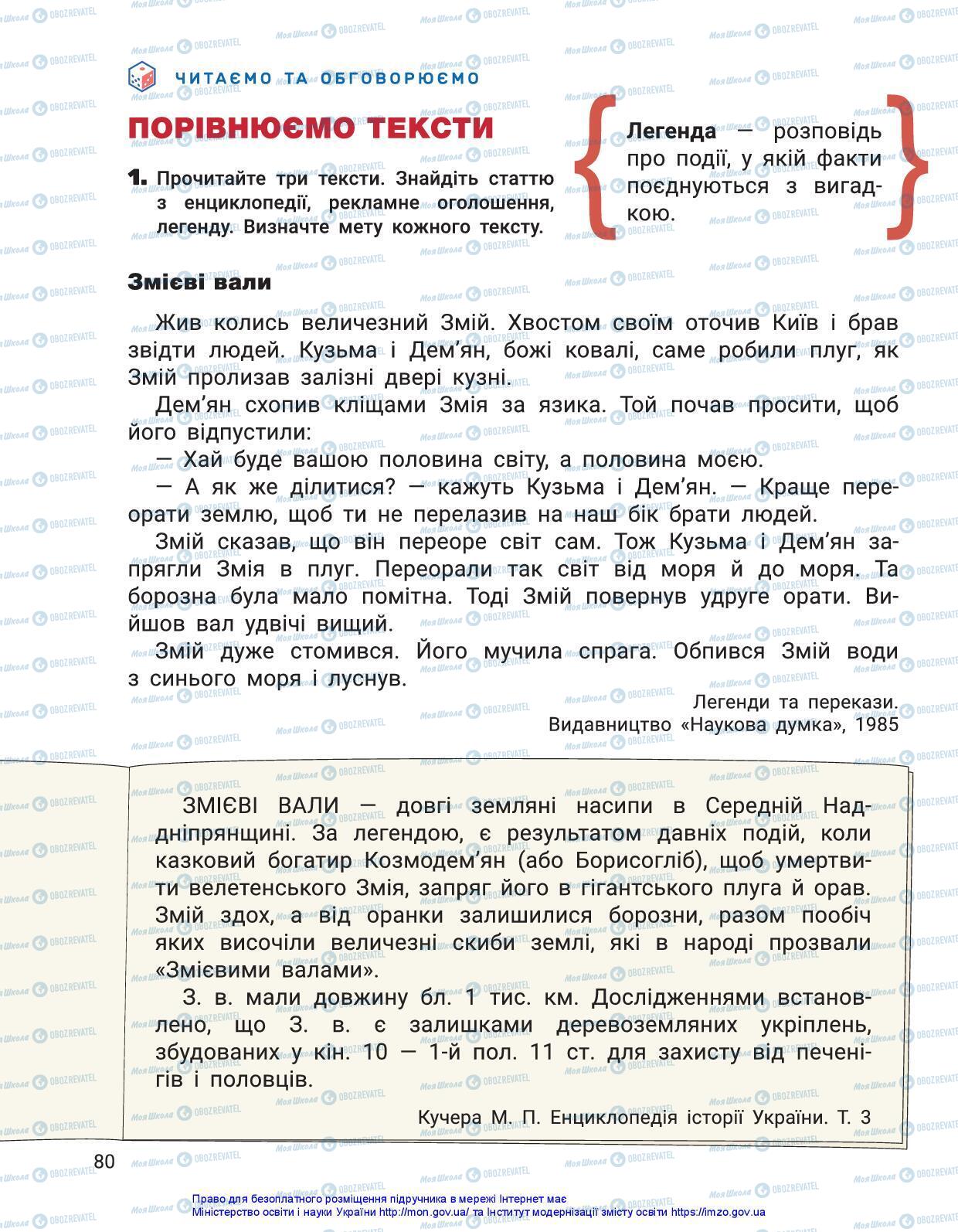 Підручники Українська мова 3 клас сторінка 80