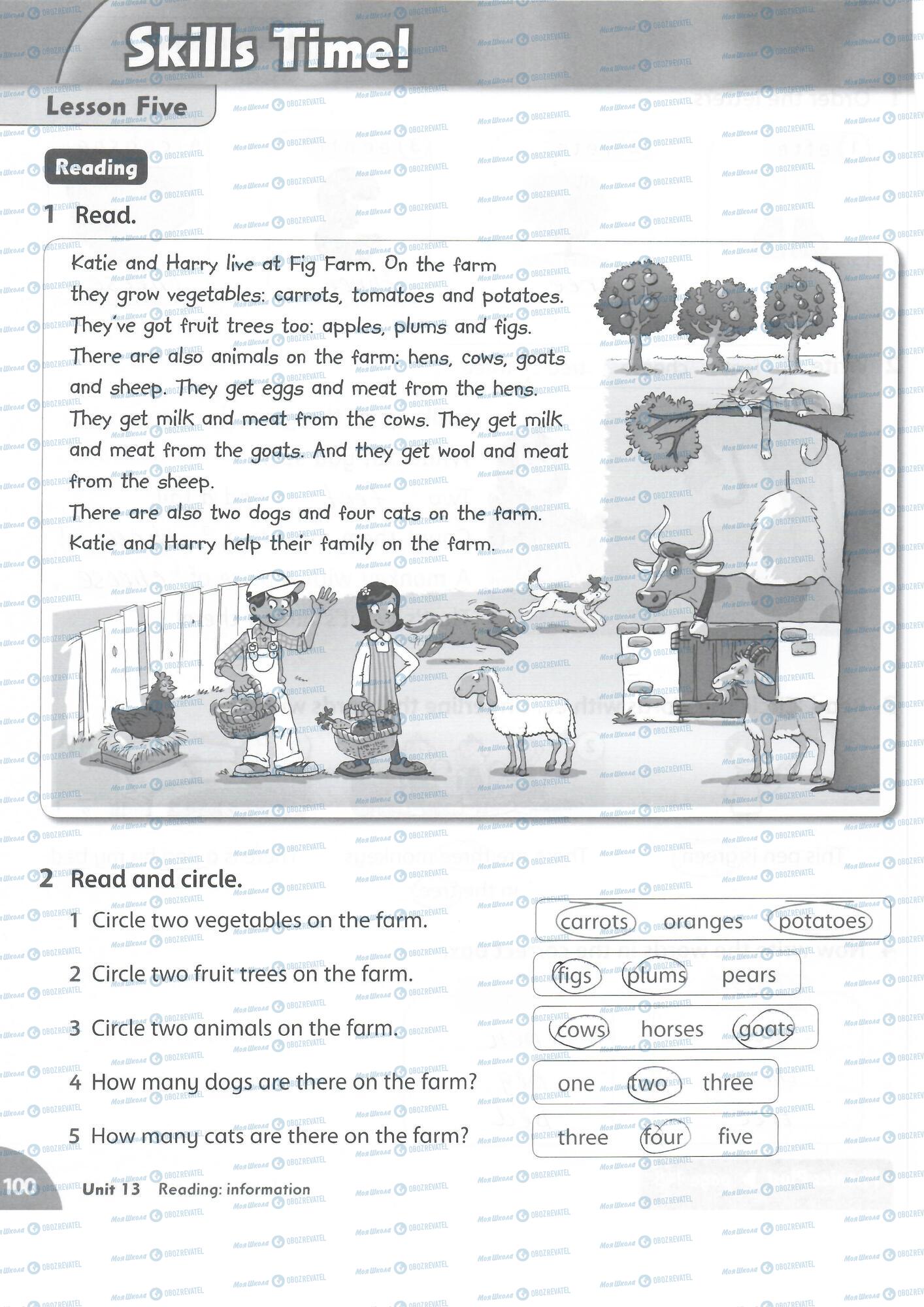 ГДЗ Английский язык 2 класс страница 100