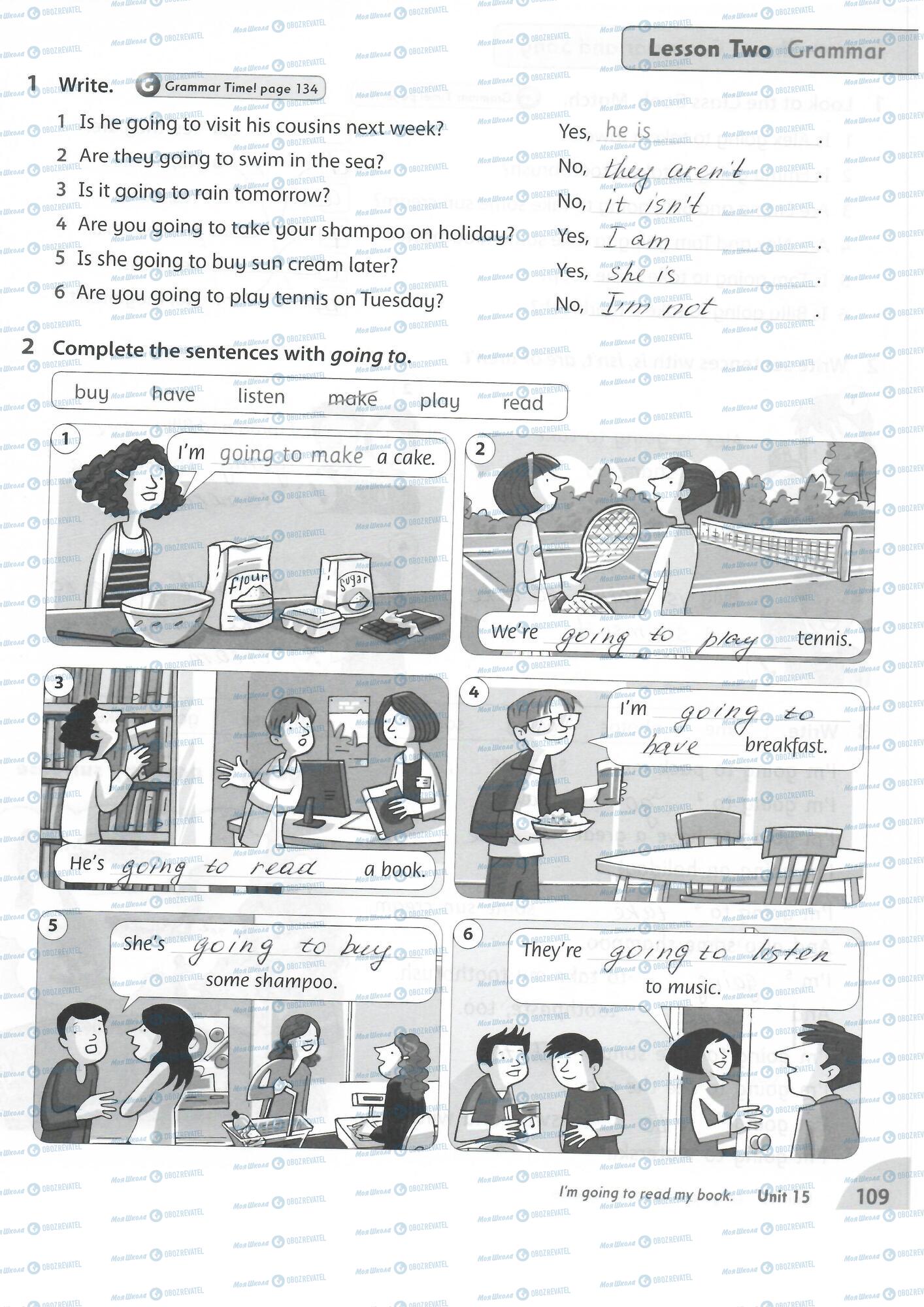 ГДЗ Английский язык 3 класс страница 109