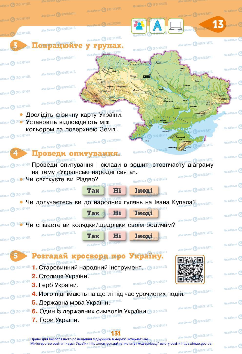 Підручники Я досліджую світ 3 клас сторінка 131