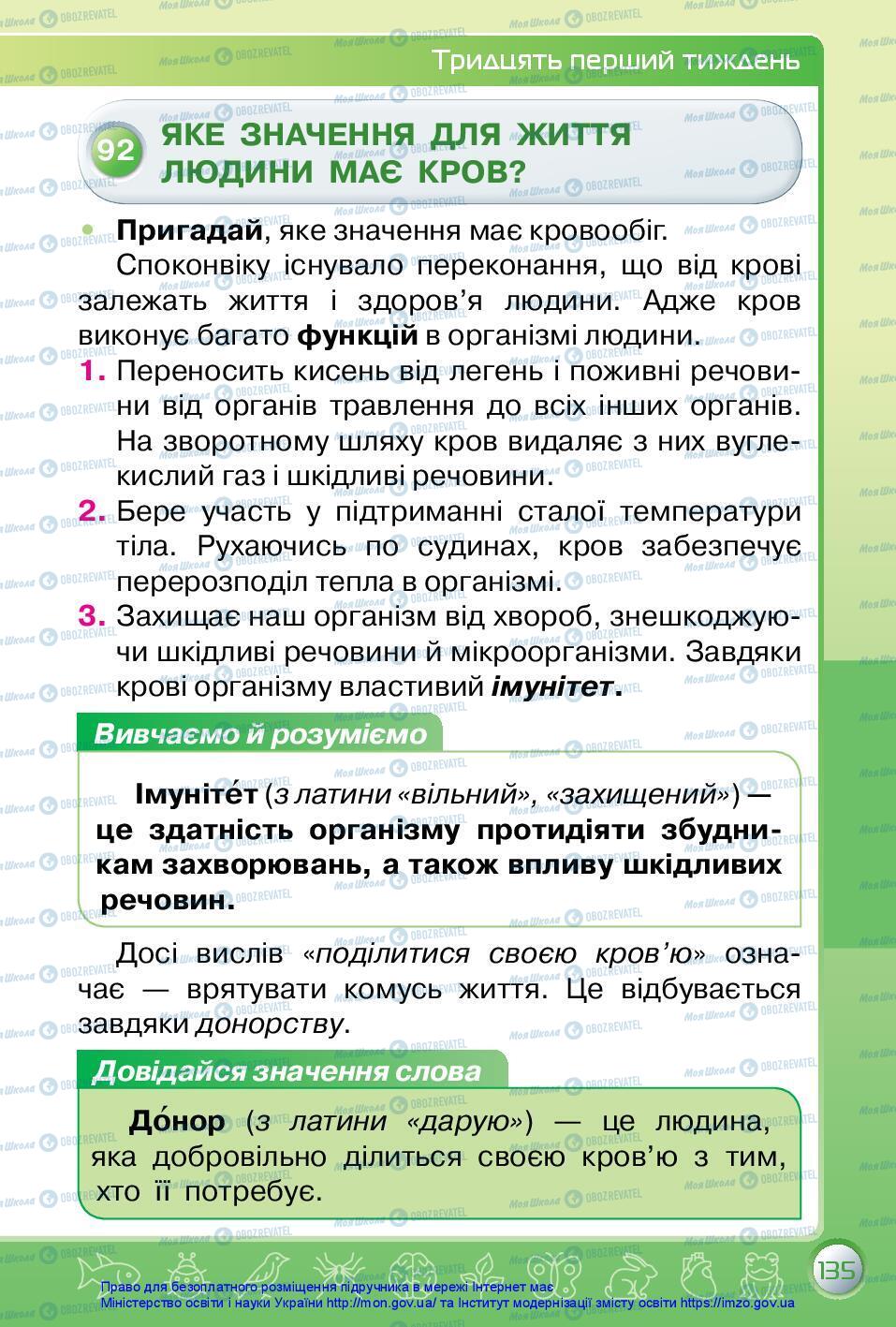 Підручники Я досліджую світ 3 клас сторінка 135