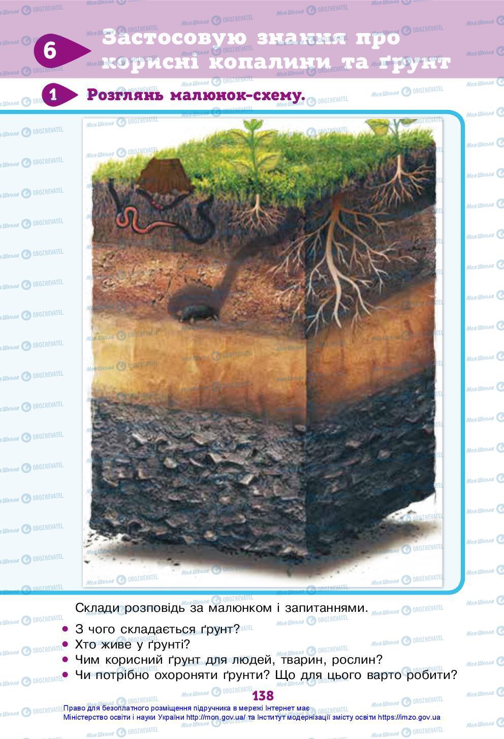 Підручники Я досліджую світ 3 клас сторінка 138