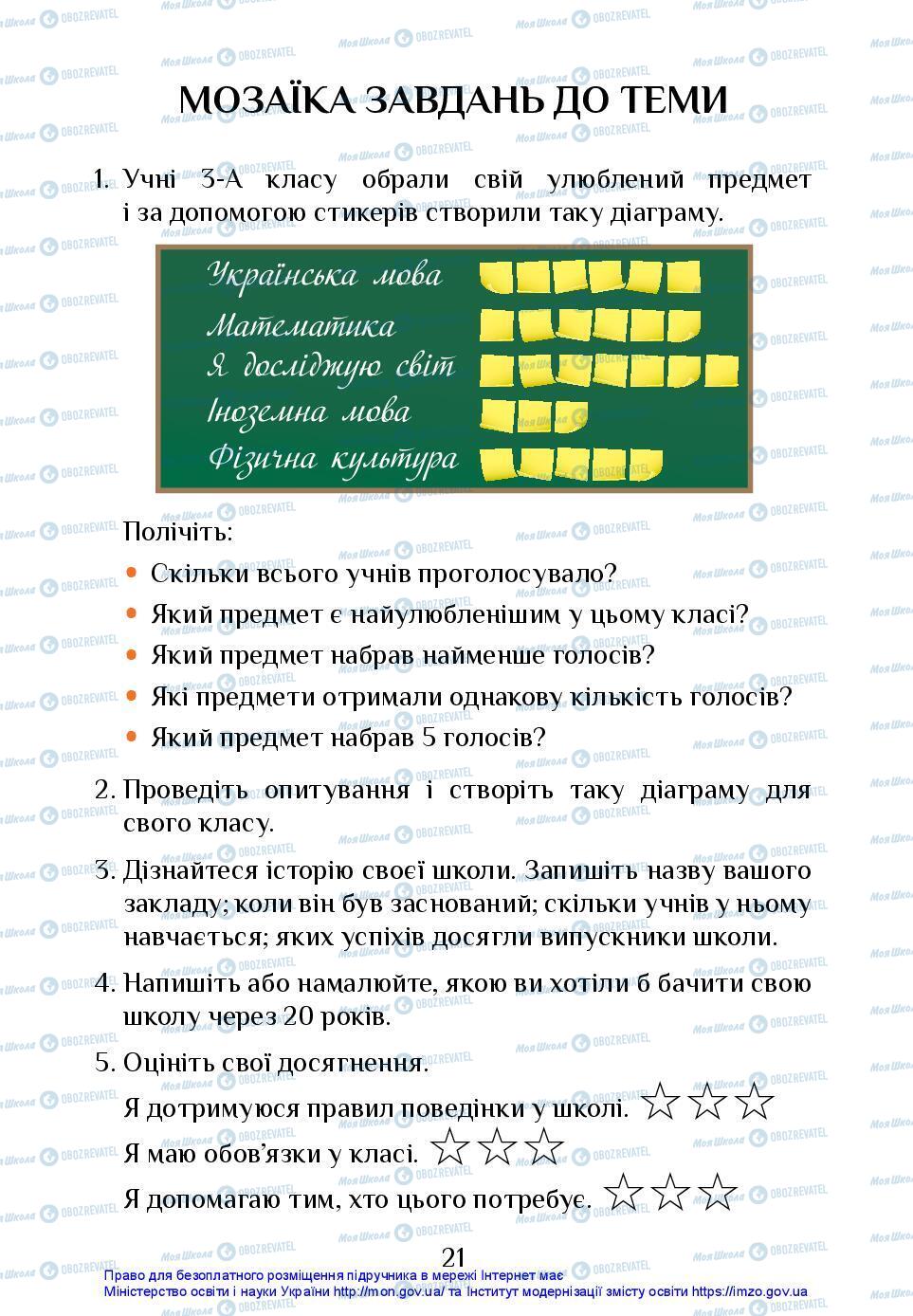 Підручники Я досліджую світ 3 клас сторінка 21