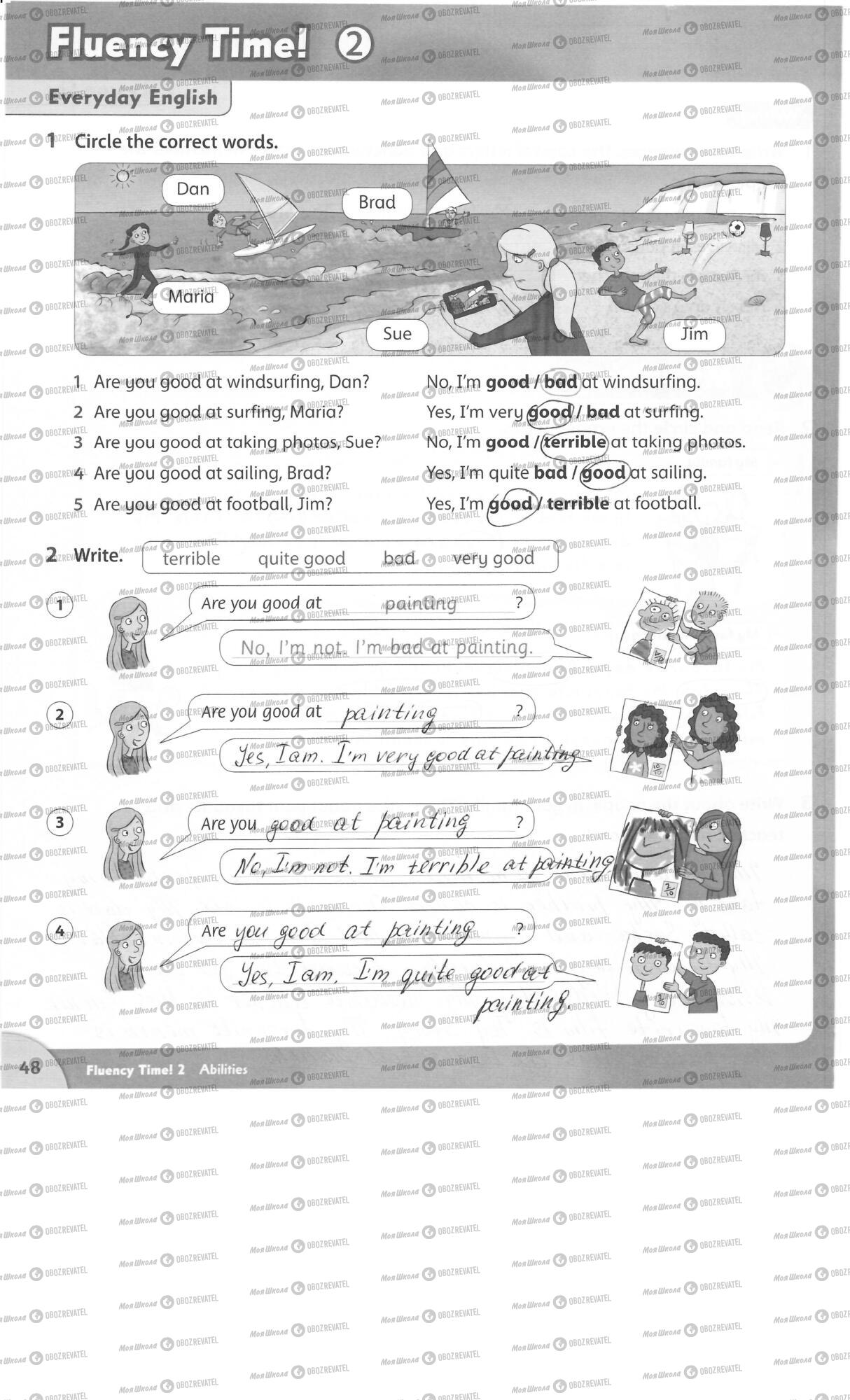 ГДЗ Англійська мова 3 клас сторінка 48