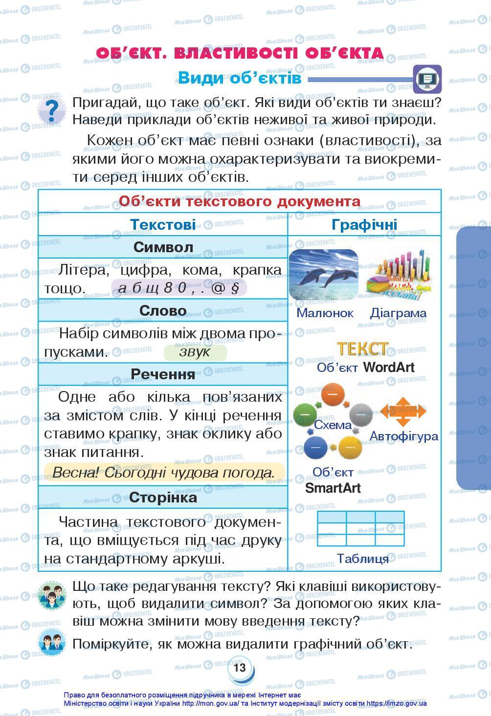 Підручники Я досліджую світ 3 клас сторінка 13