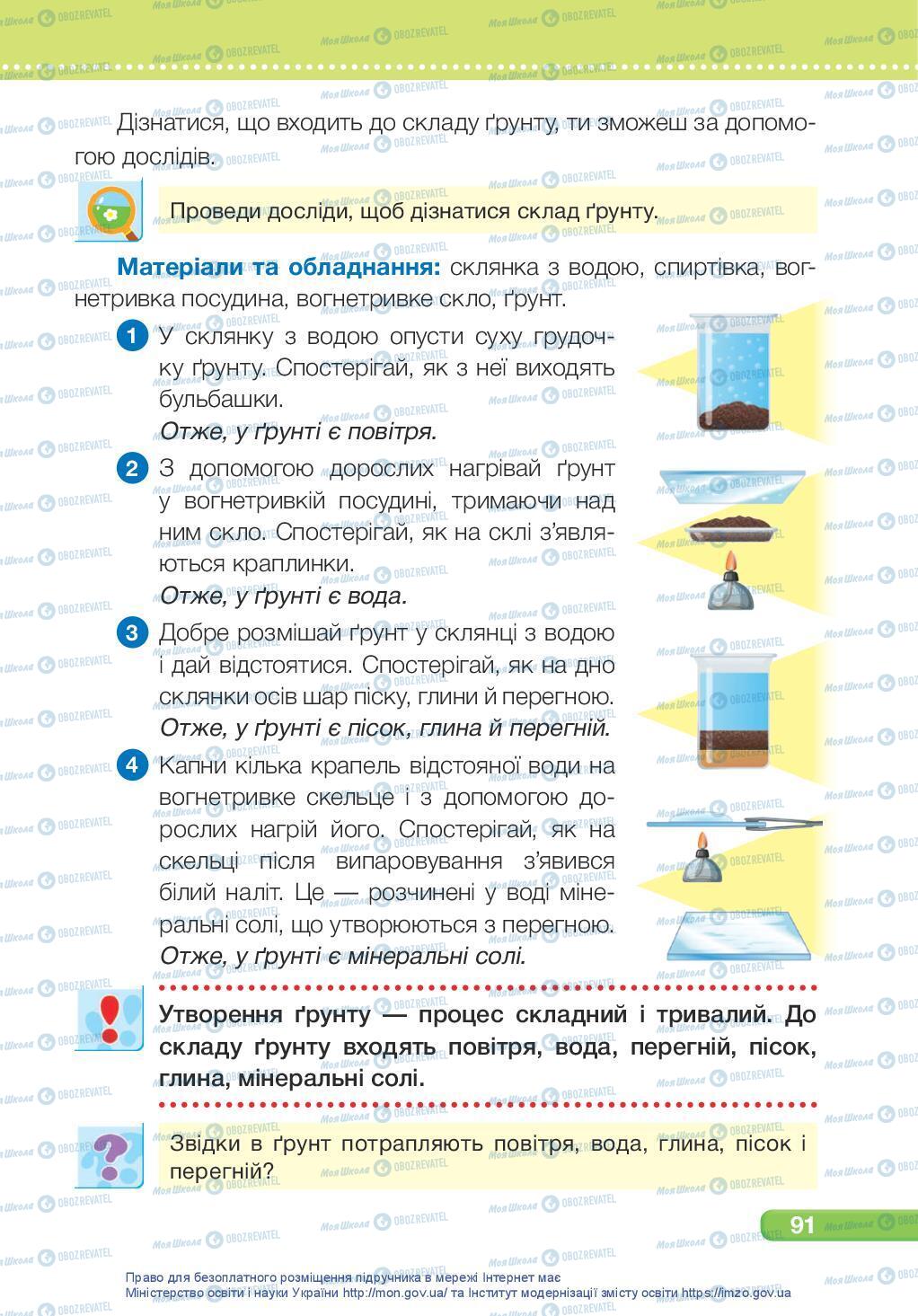 Підручники Я досліджую світ 3 клас сторінка 91