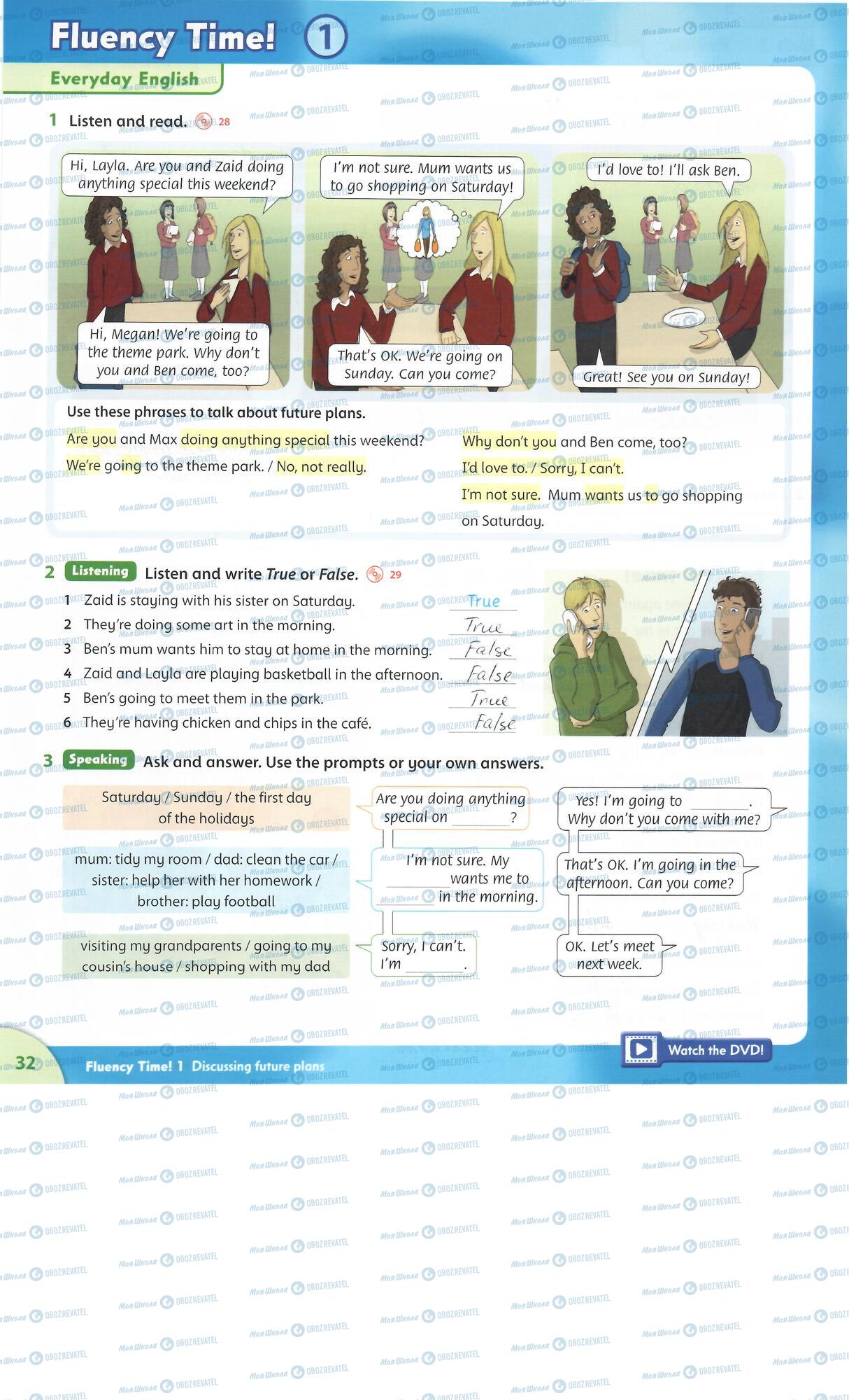 Підручники Англійська мова 6 клас сторінка 32
