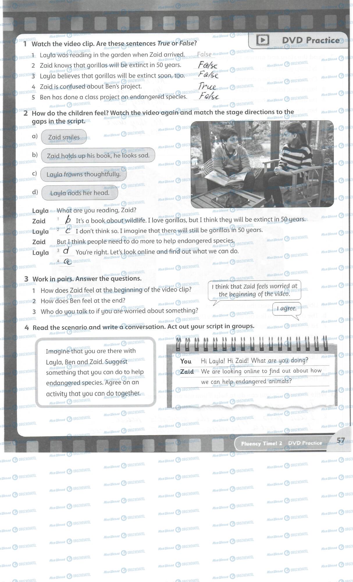 ГДЗ Англійська мова 5 клас сторінка 57