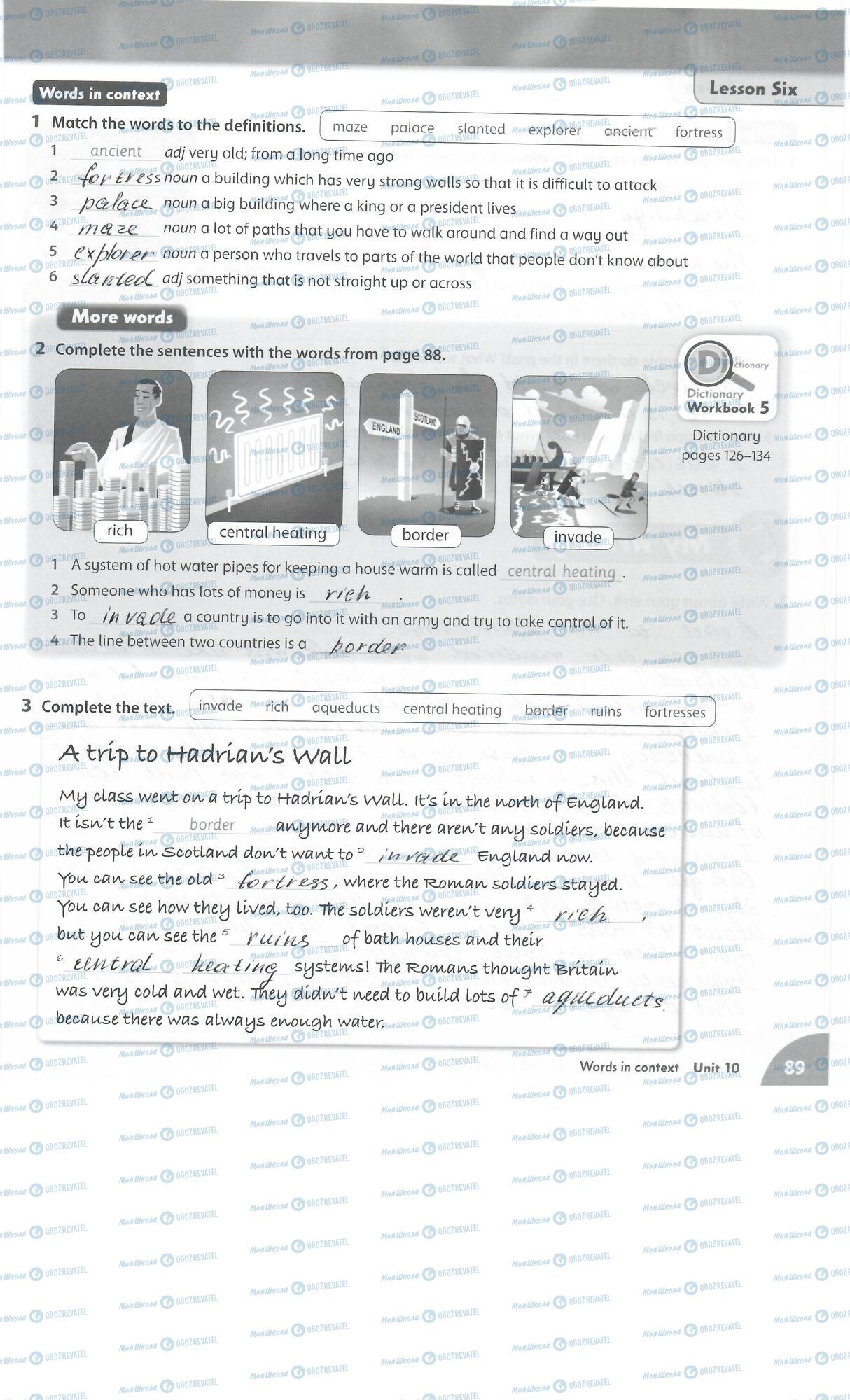 ГДЗ Английский язык 5 класс страница 89