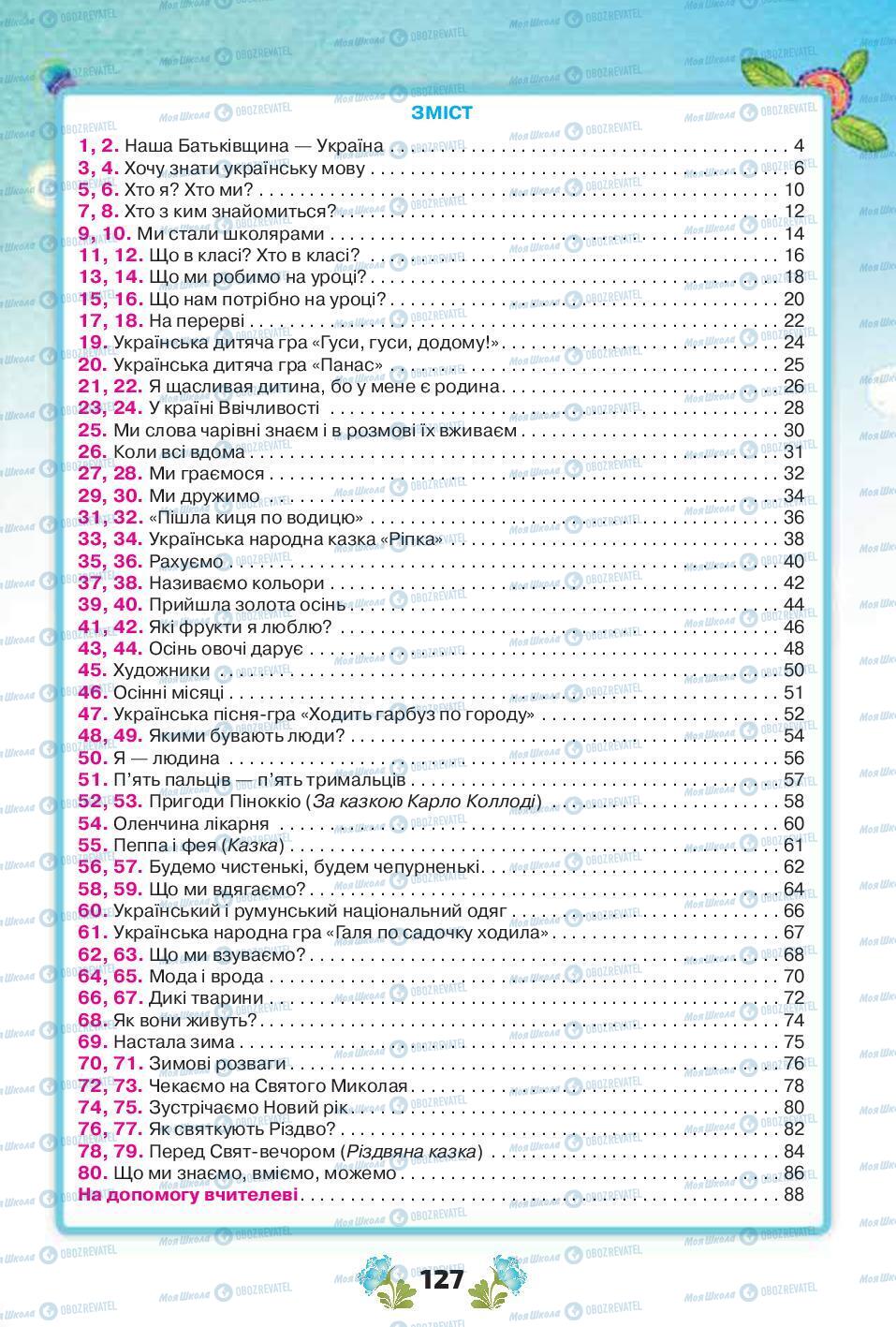 Підручники Українська мова 1 клас сторінка 127