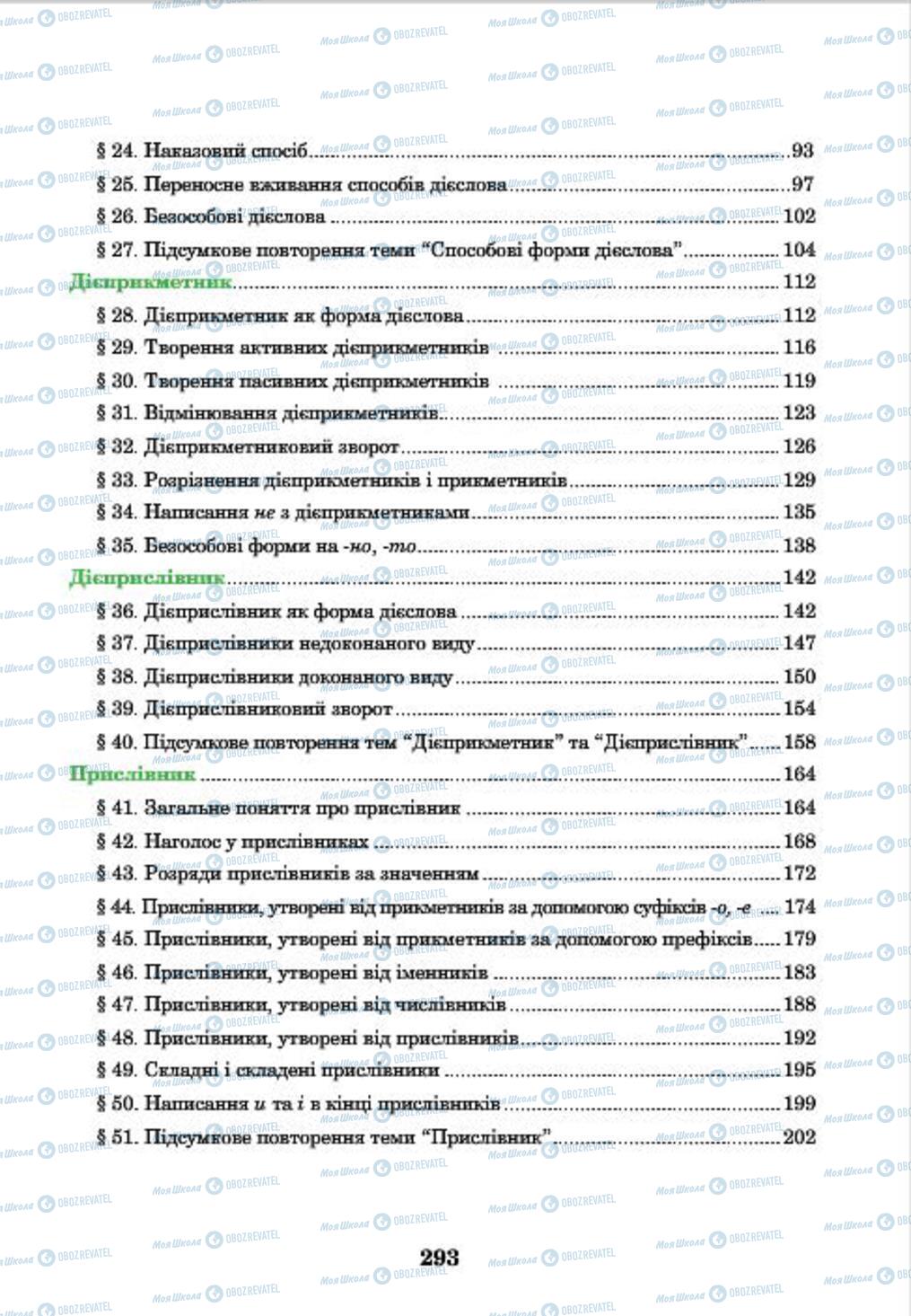 Учебники Укр мова 7 класс страница 293
