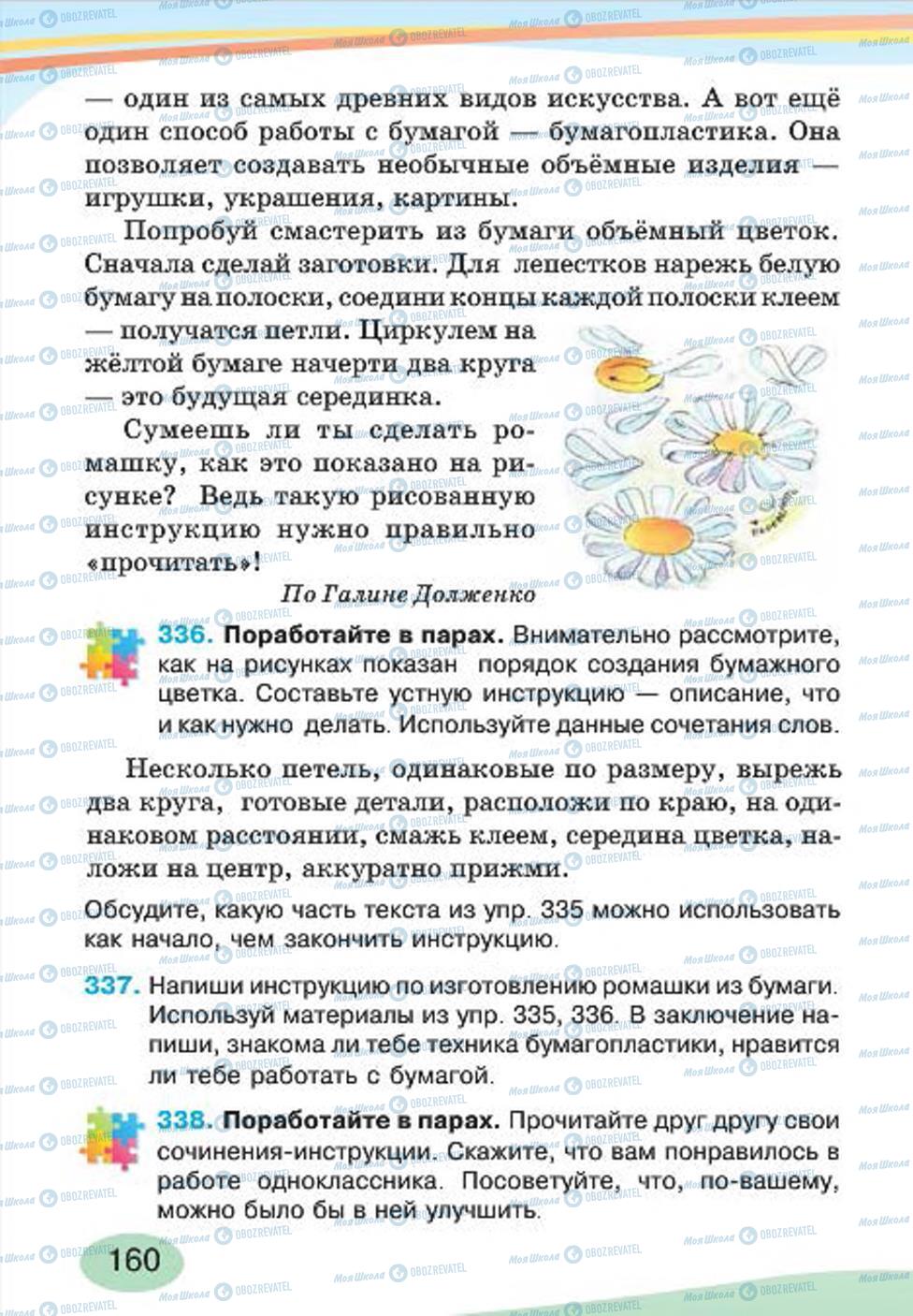 Учебники Русский язык 4 класс страница 160