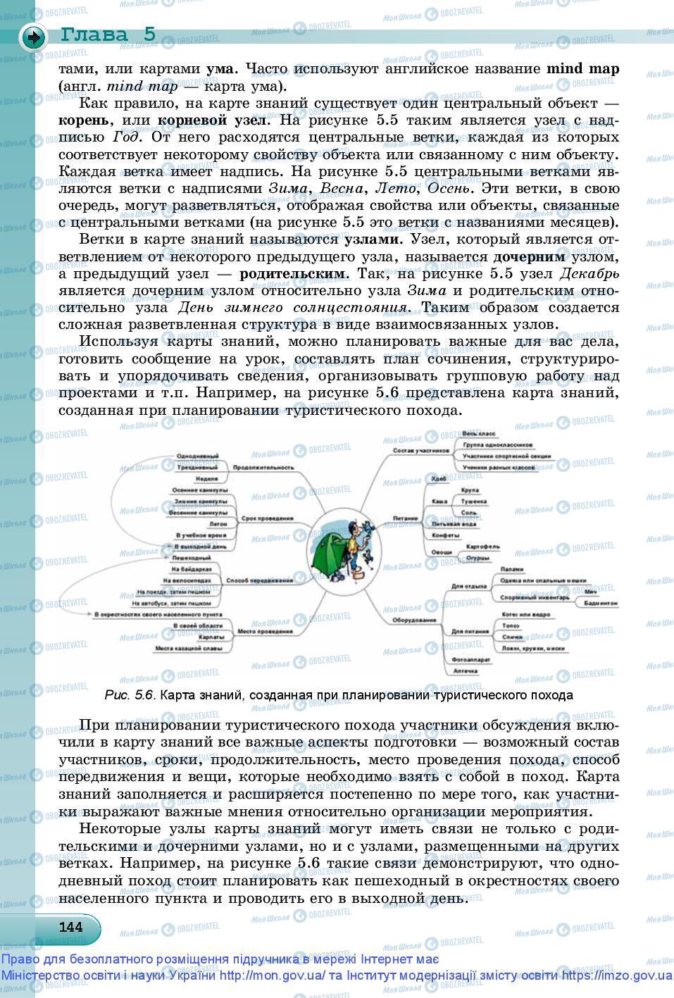 Підручники Інформатика 9 клас сторінка 144