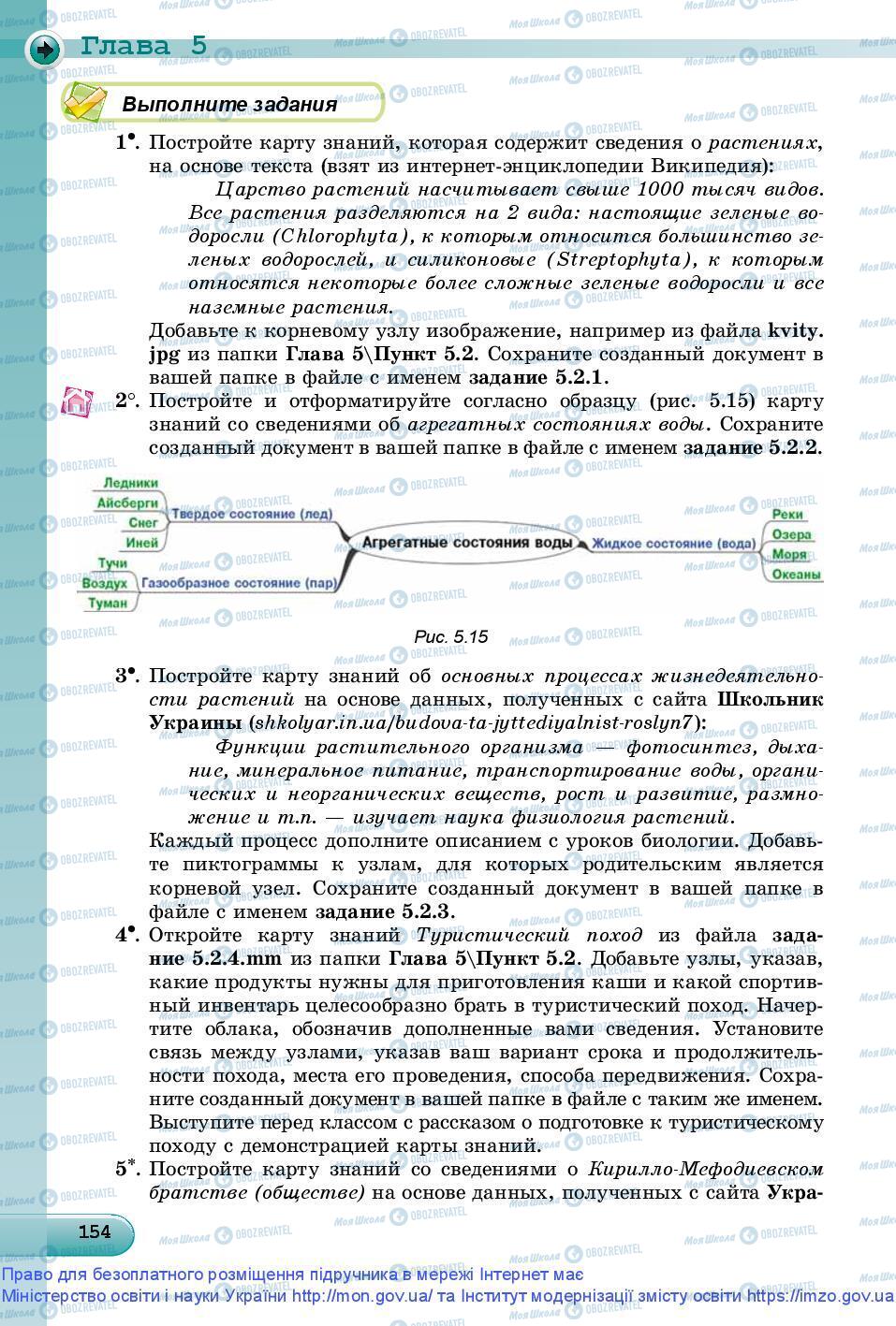 Підручники Інформатика 9 клас сторінка 154