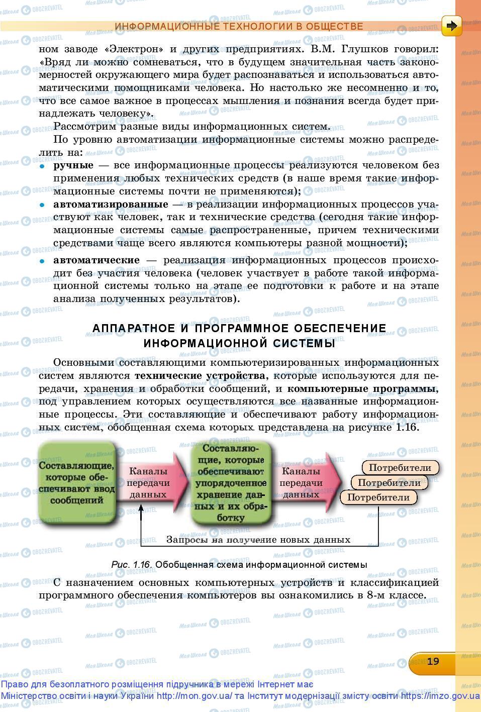 Підручники Інформатика 9 клас сторінка 19