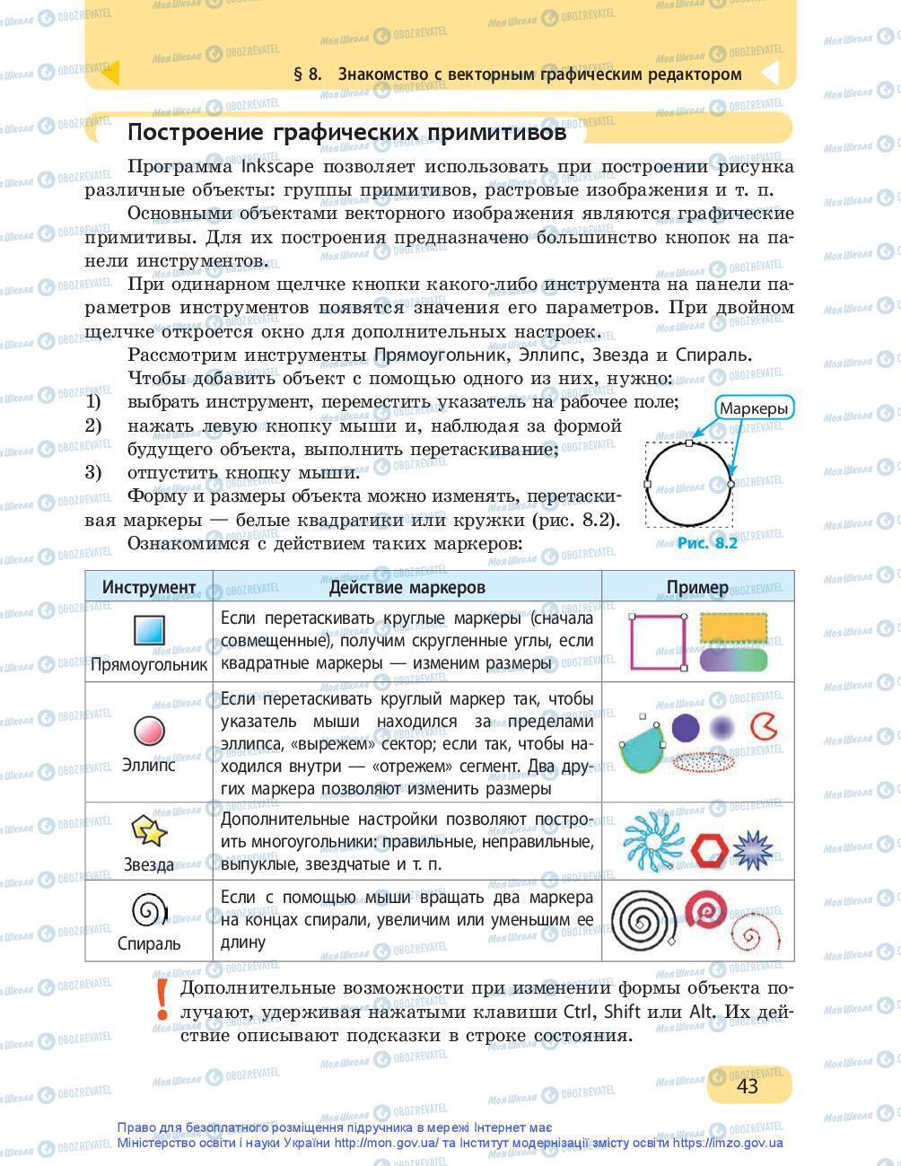 Підручники Інформатика 9 клас сторінка 43