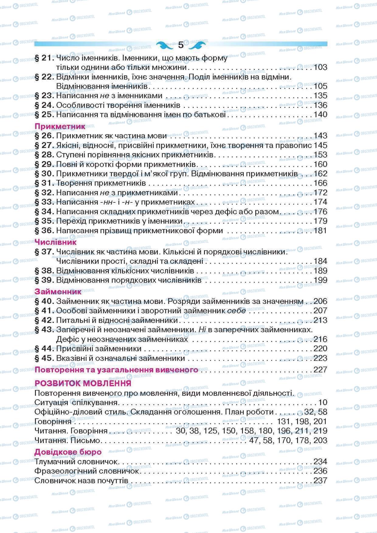 Підручники Українська мова 6 клас сторінка 5