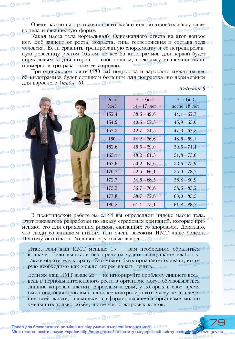 Підручники Основи здоров'я 9 клас сторінка 79