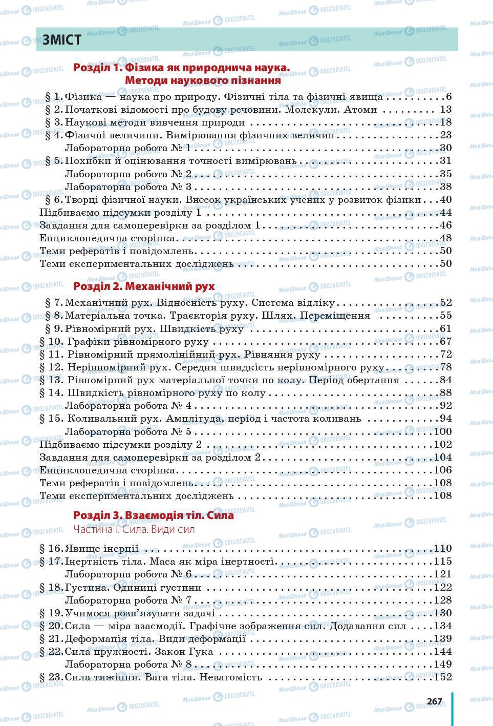 Підручники Фізика 7 клас сторінка 267