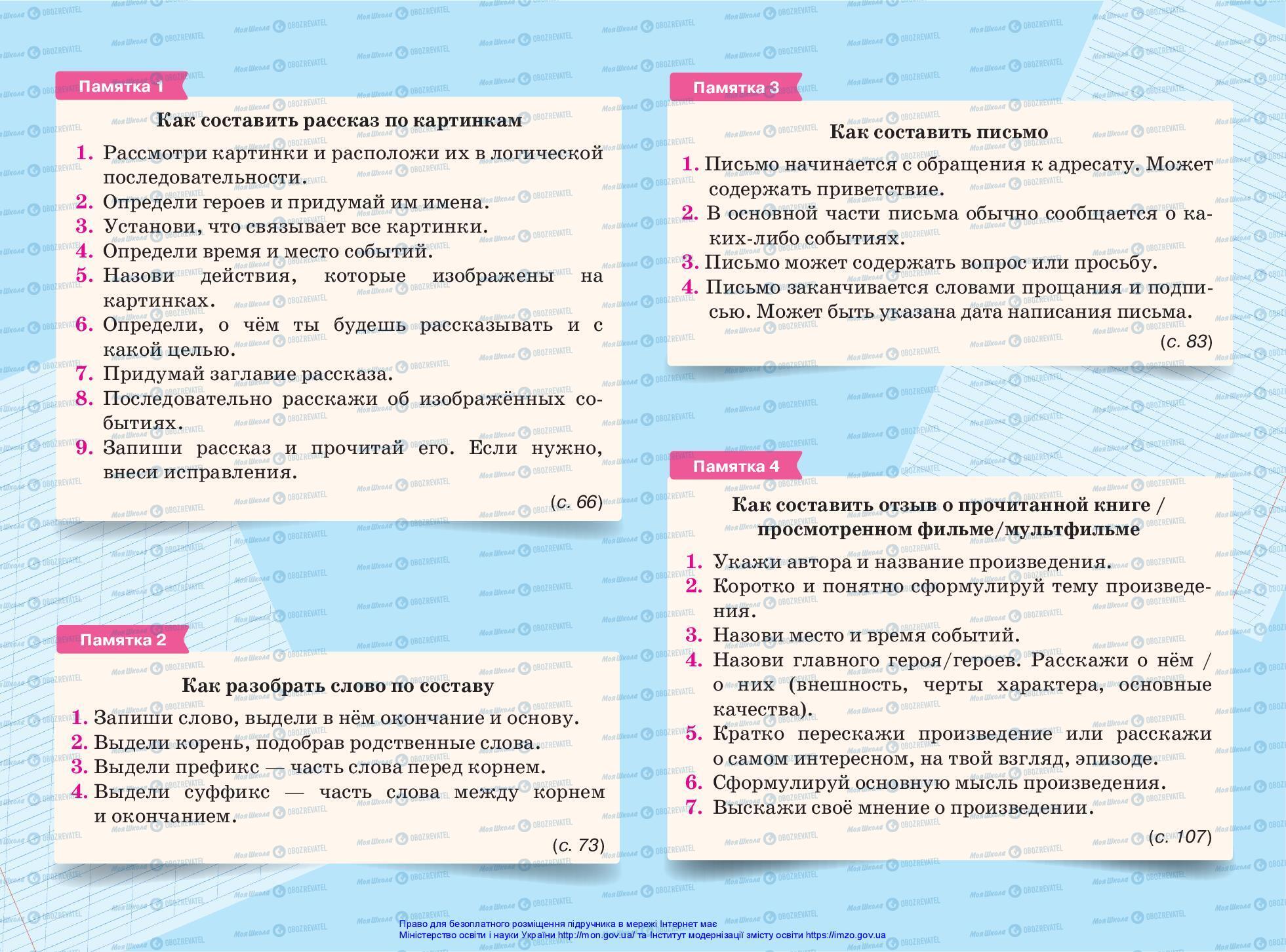 Учебники Русский язык 3 класс страница 1