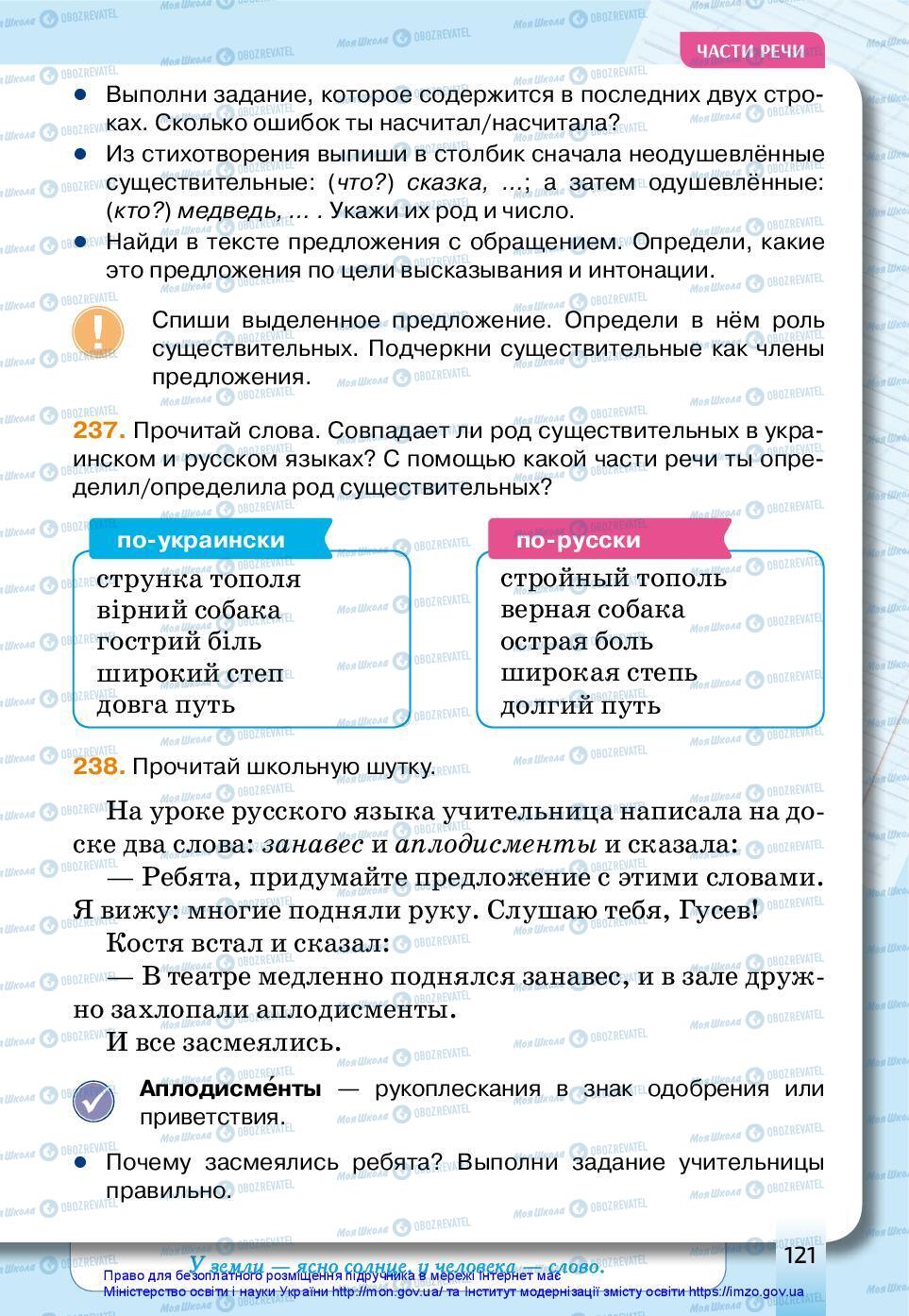 Учебники Русский язык 3 класс страница 121