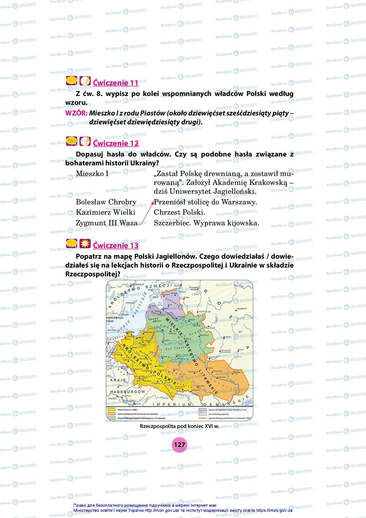 Підручники Польська мова 7 клас сторінка 127