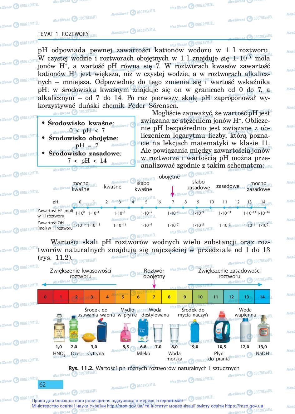 Учебники Химия 9 класс страница 62