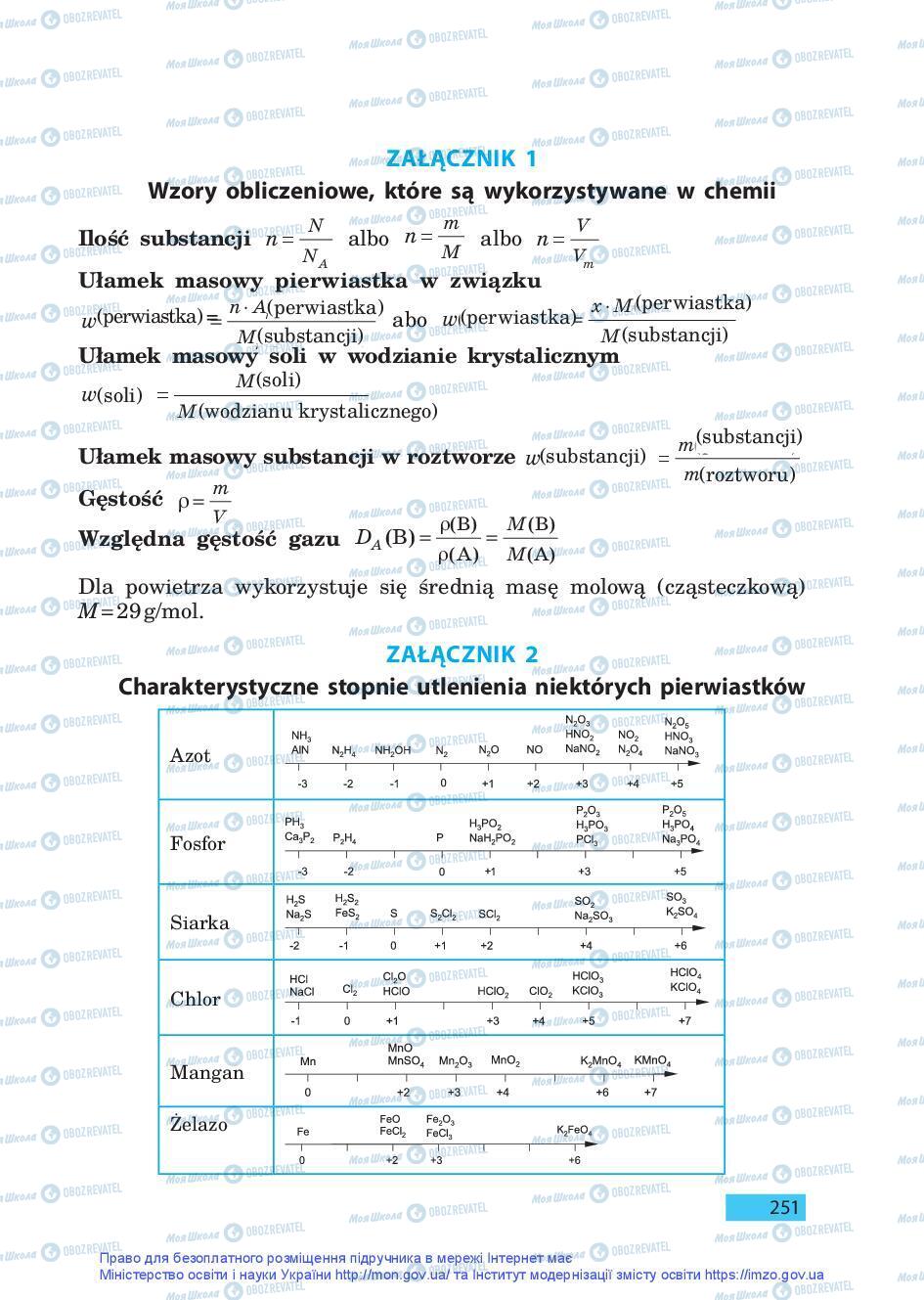 Підручники Хімія 9 клас сторінка 251