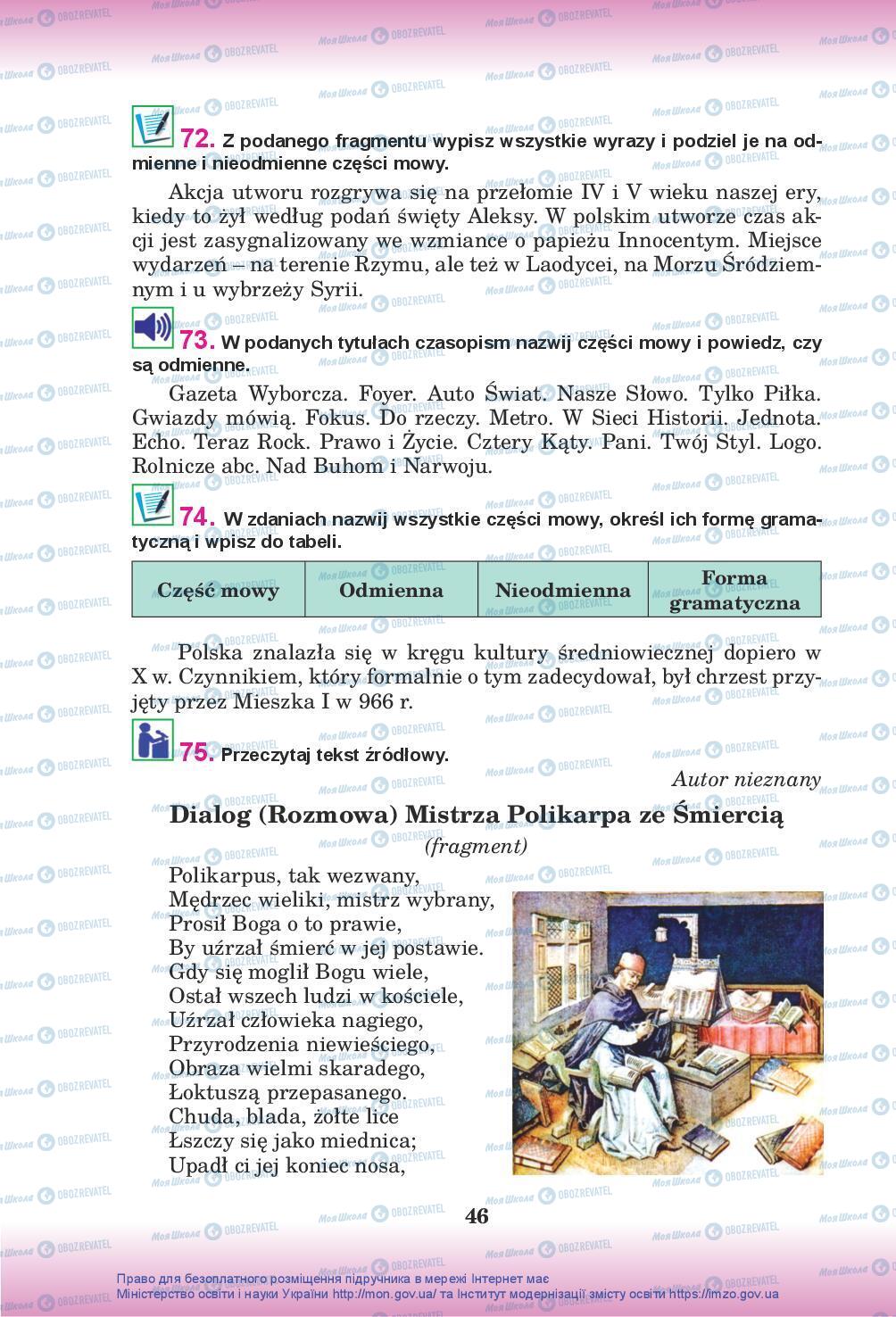 Підручники Польська мова 10 клас сторінка 46