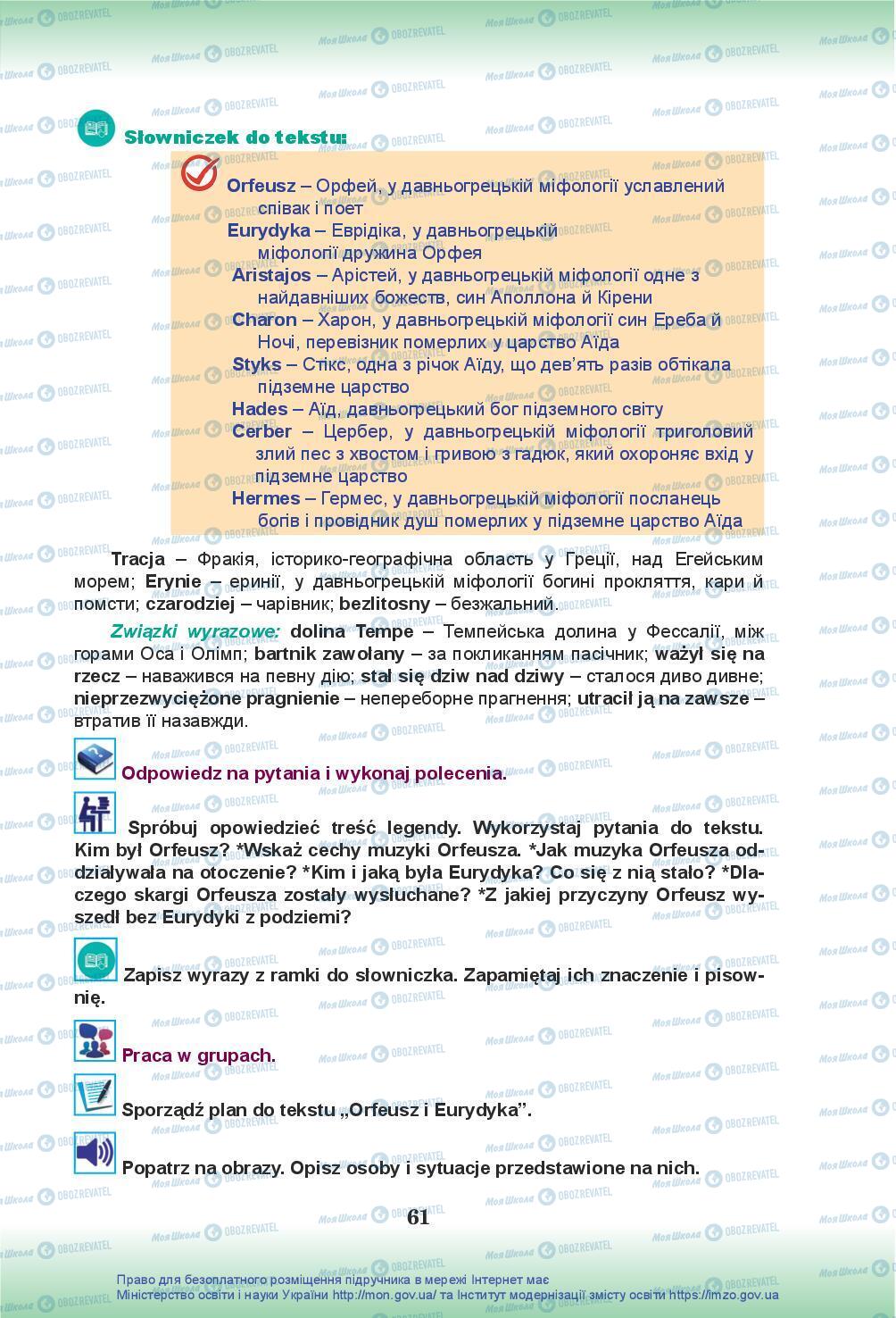 Підручники Польська мова 10 клас сторінка 61