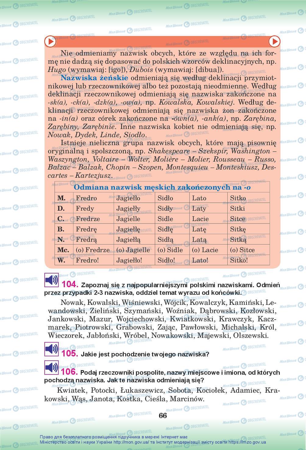 Учебники Польский язык 10 класс страница 66